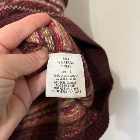 Woolrich Women’s Wool Sweater Vest size Large - Picture 4 of 7